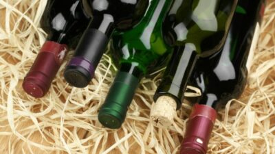 wine bottles