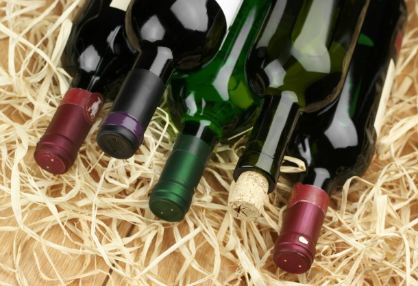 wine bottles