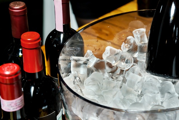 wine on ice