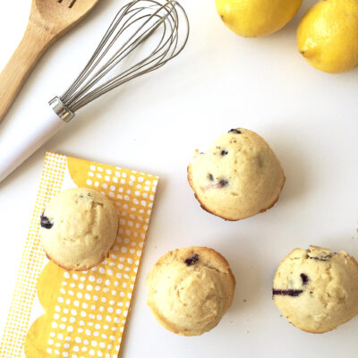 Zesty Lemon Blueberry Muffins