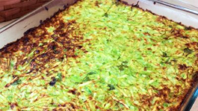 Zucchini Basil Kugel