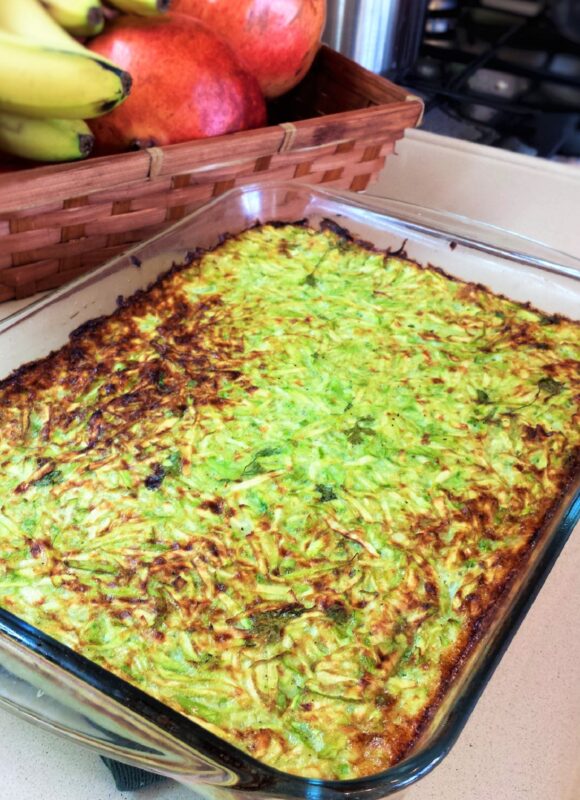 Zucchini Basil Kugel