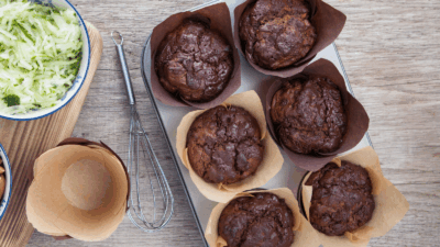 zucchini chocolate muffins