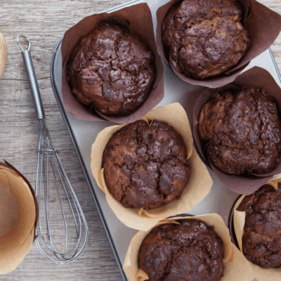 zucchini chocolate muffins