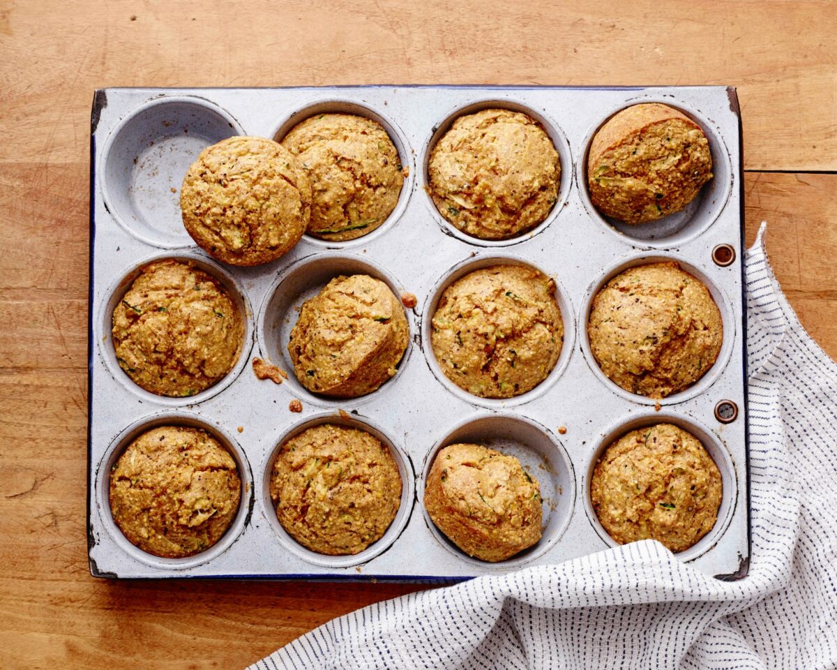 Zucchini Corn Muffins horizontal