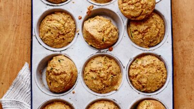 Zucchini Corn Muffins vertical