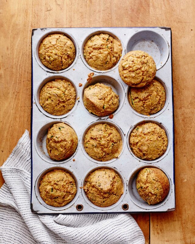 Zucchini Corn Muffins vertical