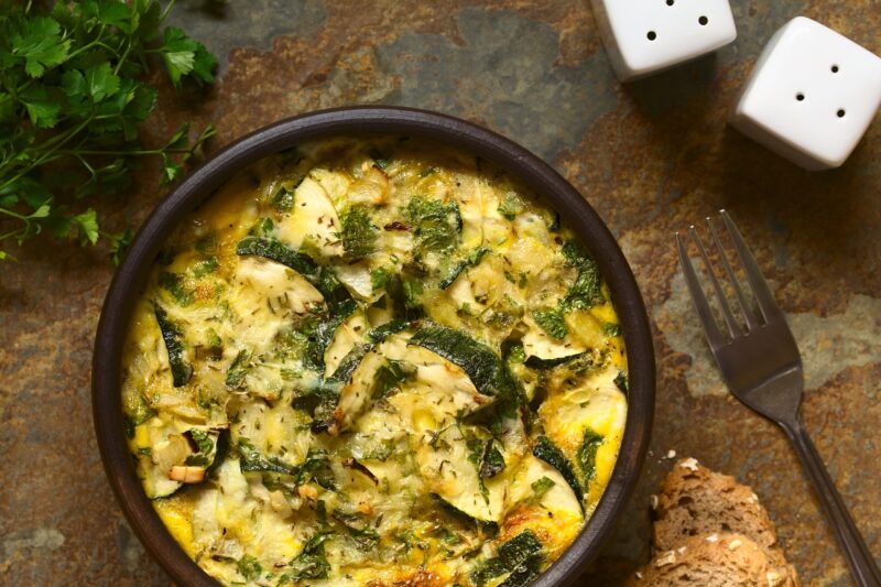 zucchini ricotta frittata