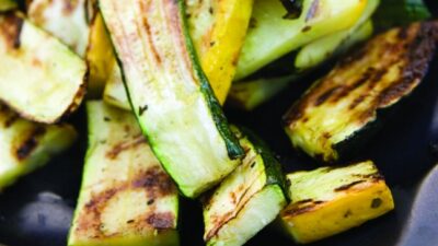grilled zucchini with a zip