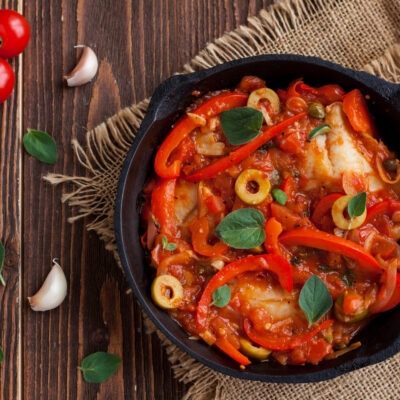 TILAPIA FISH IN SPICY TOMATO SAUCE