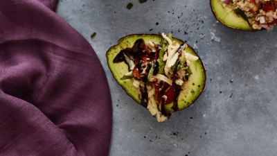 Caprese Stuffed Avocados