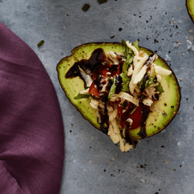 Caprese Stuffed Avocados