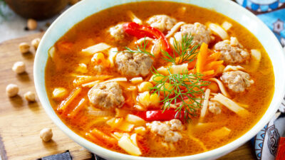 HERBED MEATBALL MINESTRONE