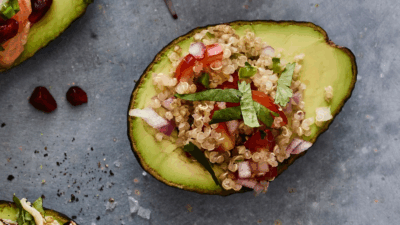 Quinoa Stuffed Avocado