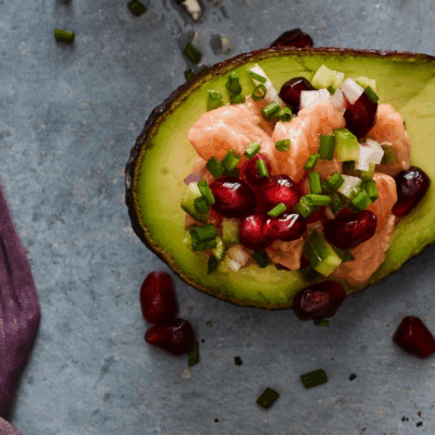 salmon ceviche avocado