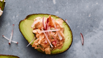 Seafood Salad Stuffed Avocado