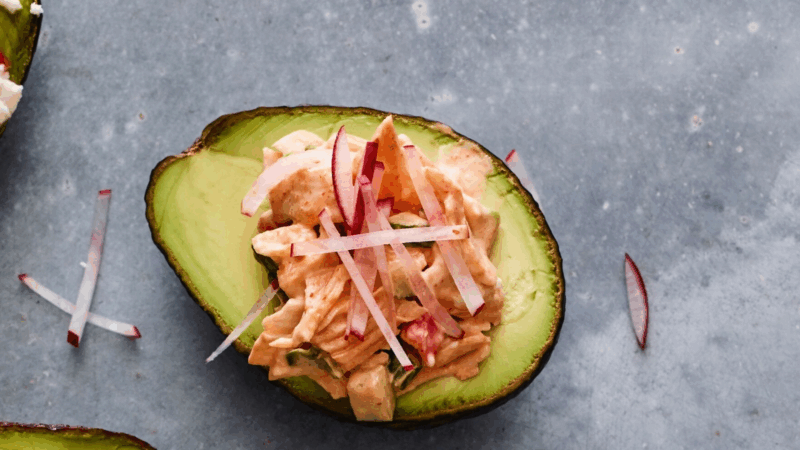 Seafood Salad Stuffed Avocado