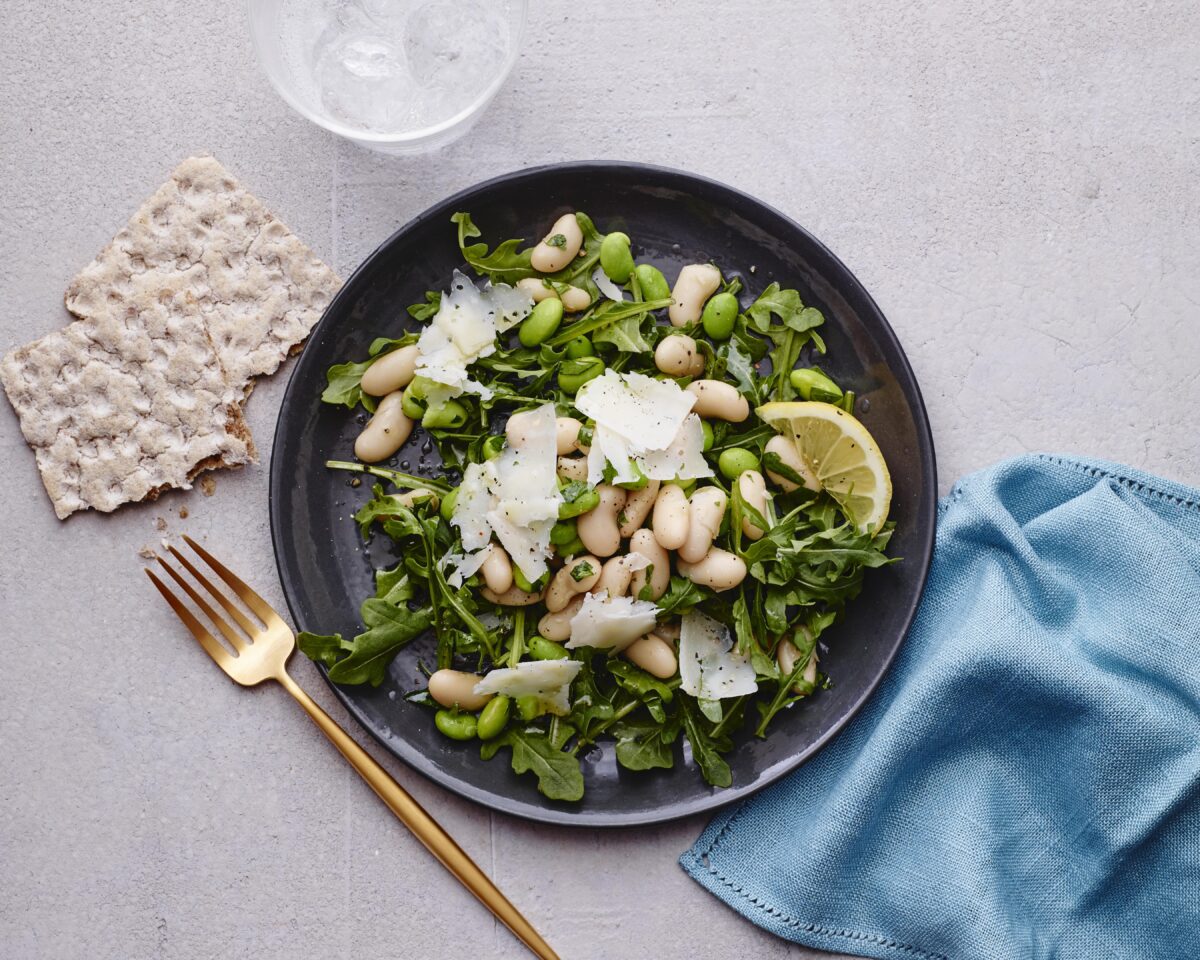 edamame white bean salad