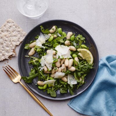edamame white bean salad