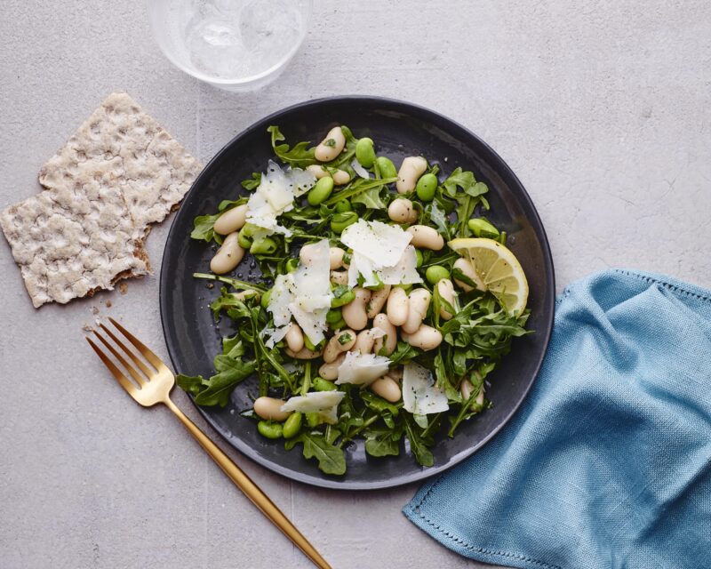 edamame white bean salad