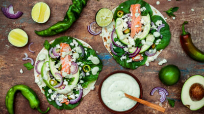 Baja Salmon Tacos