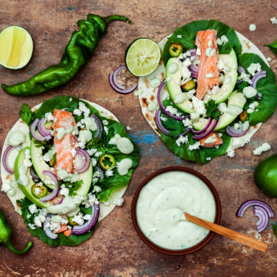 Baja Salmon Tacos