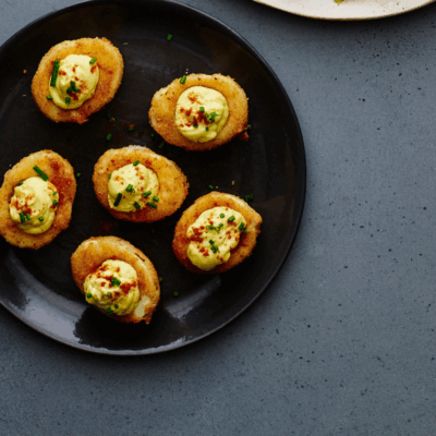 Hanukkah Deviled Eggs