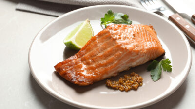 Mustard and Ginger Baked Salmon