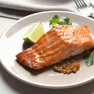 Mustard and Ginger Baked Salmon
