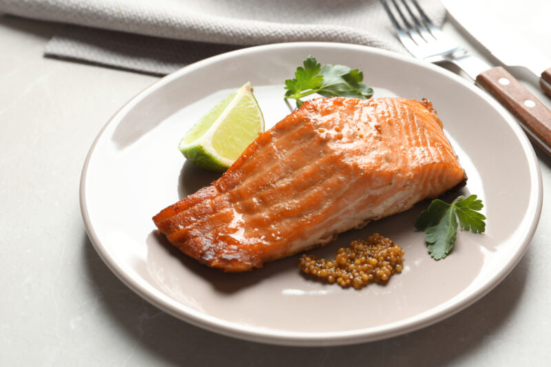 Mustard and Ginger Baked Salmon
