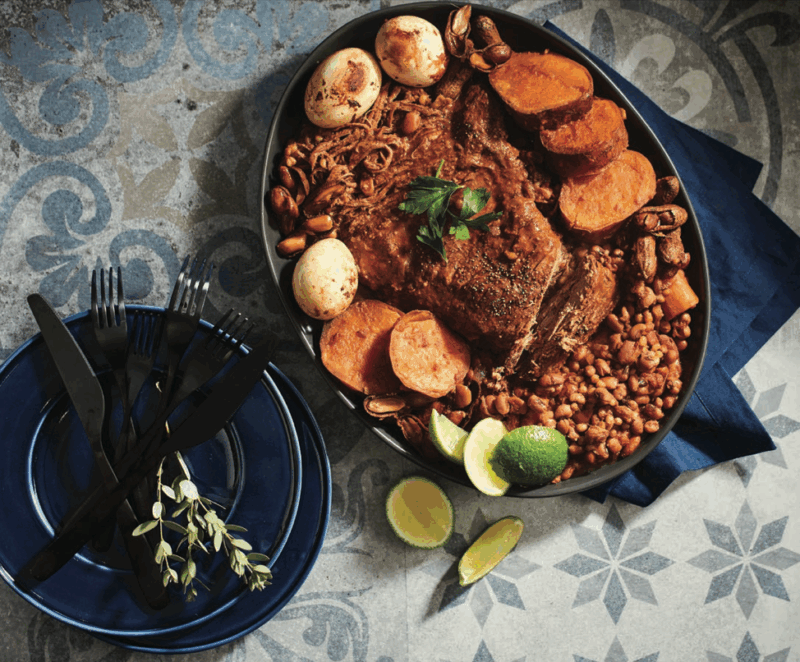 Southern style cholent with brisket