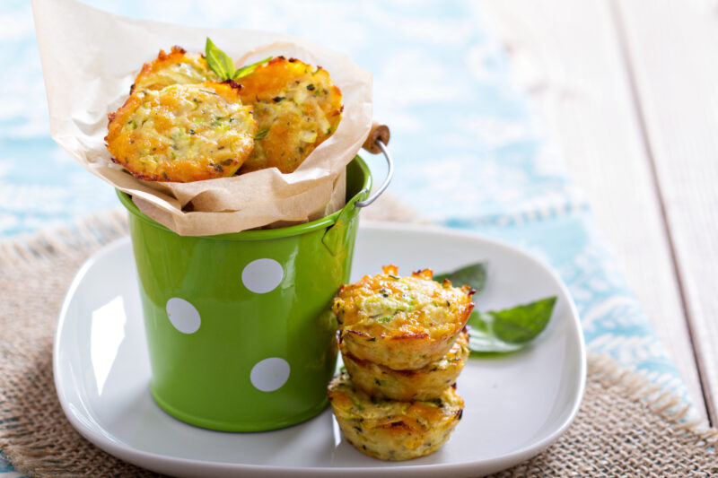 Bite Size Zucchini Kugels