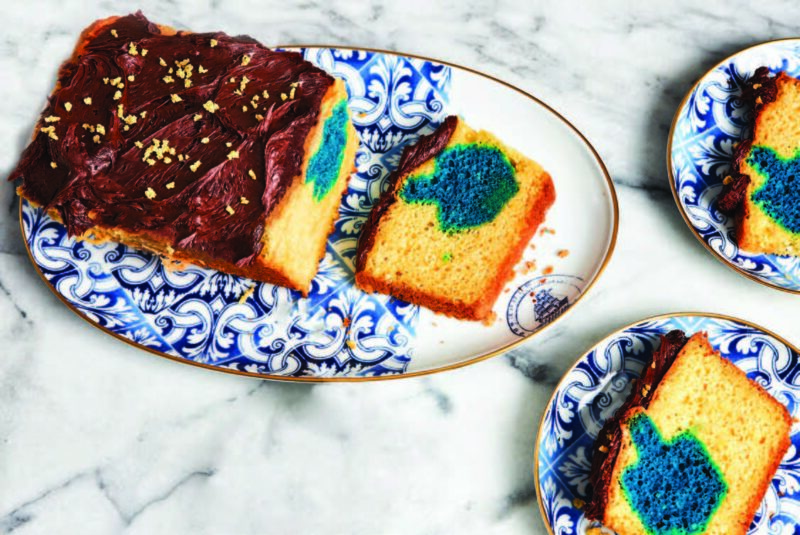 Dreidel Cake