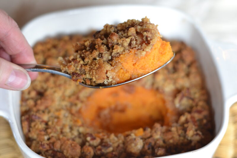 sweet potato casserole with streusel
