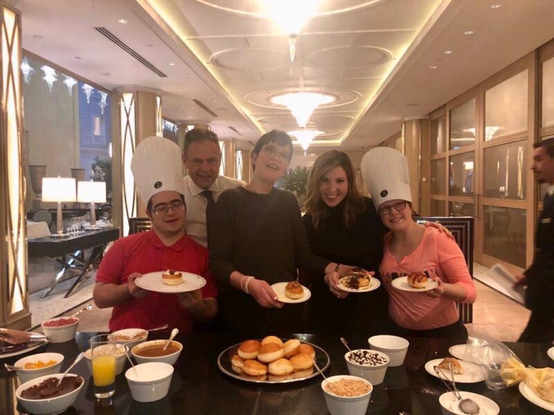 L-R: Refael, Avner On General Manager Waldorf Astoria Jerusalem, Ortal, Me and Ella