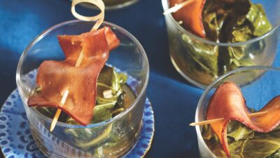 Braised Collard Greens with Turkey Bacon