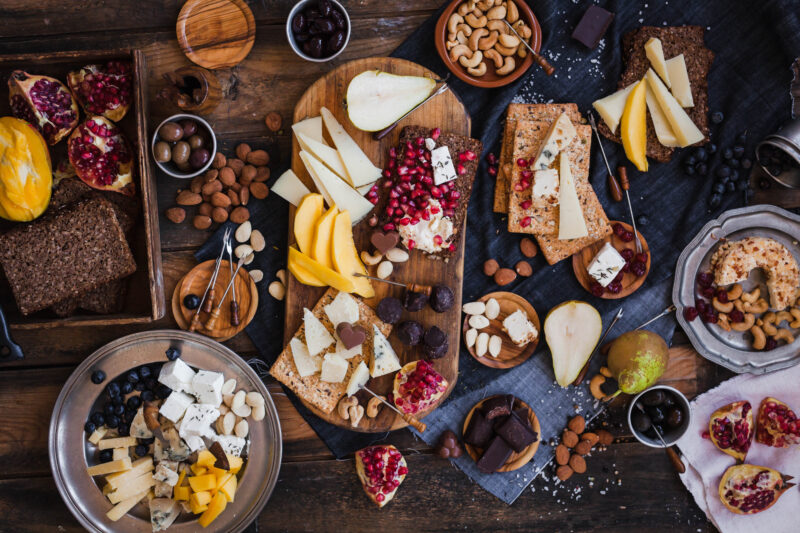Tu Bishvat Dried Fruit and Cheese Platter