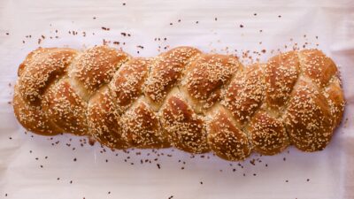 vegan aquaphaba challah