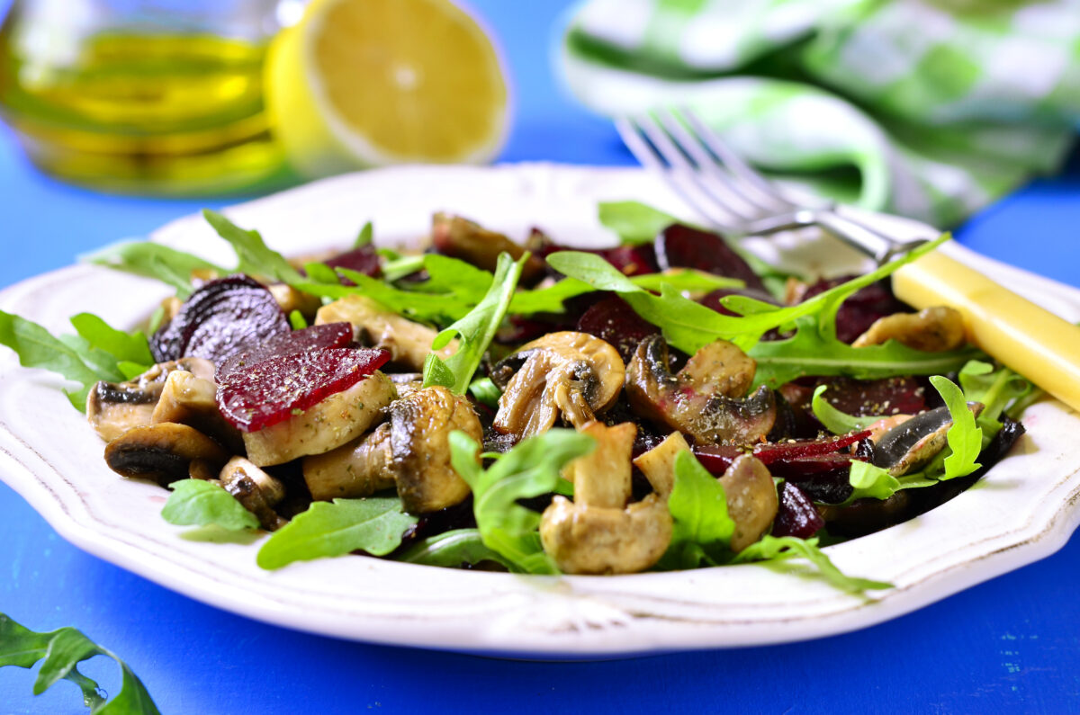 Beet and Mushroom Salad