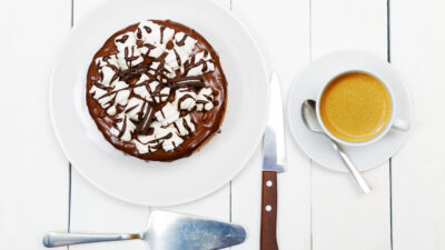 Coffee And Fudge Smore Ice Cream Cake