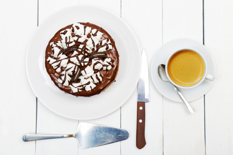 Coffee And Fudge Smore Ice Cream Cake