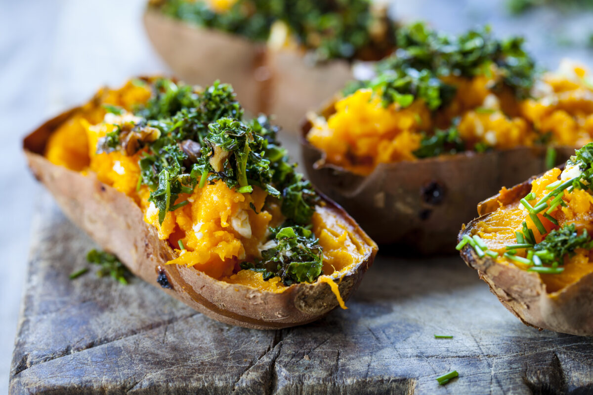 sweet potato skins