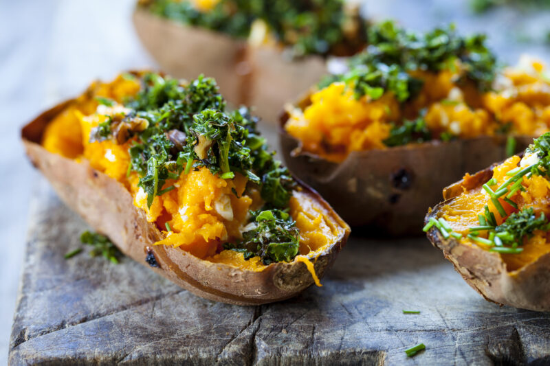 sweet potato skins
