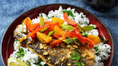 ginger lime branzino