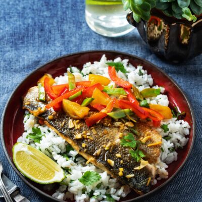 ginger lime branzino
