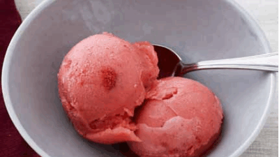strawberry sorbet