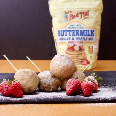 Fried chocolate covered strawberries? Yes, please!
