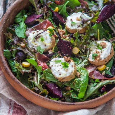 Roasted Beet and Goat Cheese Salad