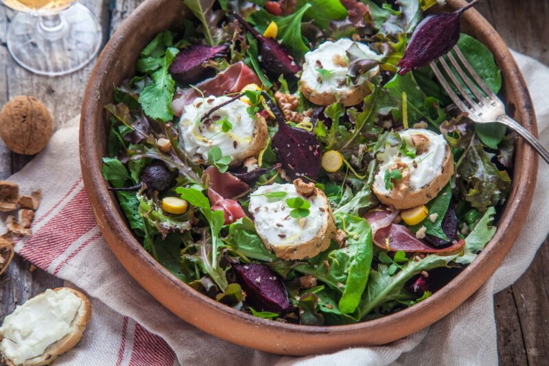 Roasted Beet and Goat Cheese Salad