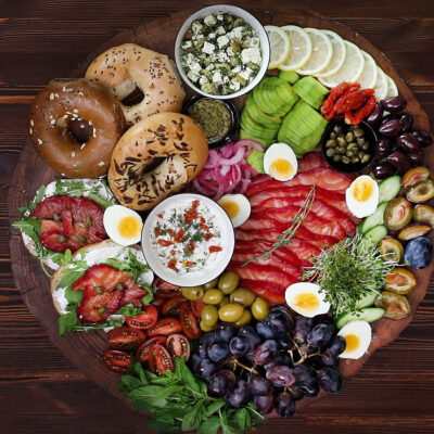 bagel and lox platter